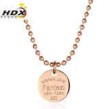 Jewelry Fashion Necklace Women Customized Round Bead Chain Pendant