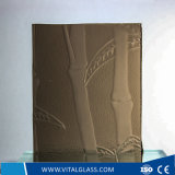 3-6mm Bronze Bamboo Patterned Glass with Ce&ISO9001