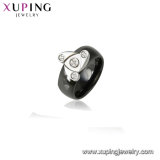 15447 Xuping Italian Stainless Steel Neutral Ceramic Ring, Jewelry Ring Model Ladies Jewellery