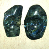 Semi Precious Stone Fashion Natural Crystal Labradorite Ashtray Candle Holder Gift