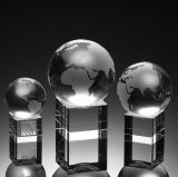 Spinning Globe Crystal Award (3021S, 3021M, 3021L)
