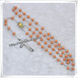 Colourful Rosary Bracelet, Catholic Rosary Beads, Wood Rosary (IO-cr297)