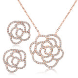 Rose Flower Fancy Items Fashion Pendant Jewelry Set