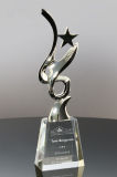 Star Trophies Stellar Chrome and Crystal Star Award