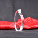 Flame Clear Crystal Glass Trophy Award