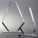 Glass Custom Engraved Shield Plaque K9 Crystal Trophy Award