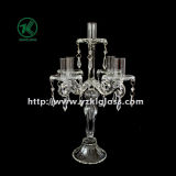 Glass Candle Holders for Party Decoration with Five Posts (10*23*39.5)