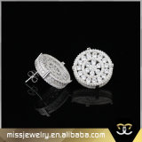 Gold Crystal Stud Earrings for Women Mjce036