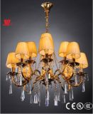 Crystal Chandelier with Fabric Lampshades D5d-L10