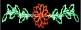2.5*0.65m LED Flower Motif Rope Decoration Light