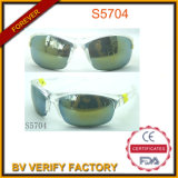 S5704 Half PC Frame Sports Eyewear with Crystal White Color