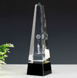 Exquisite Awards Transparent Golf Crystal Trophy
