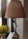 Phine 90212 Clear Crystal Table Lamp with Fabric Shade