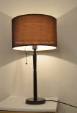 Phine Pd0036-01 Metal Desk Lamp with Fabric Shade
