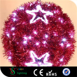 Red Christmas Motif LED Ball Lights for Street Decorations