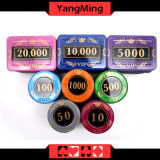 730PCS / Crystal Screen Style Poker Chip Set with in Aluminum Case Casino Chip Set for 5 - 10 Gambling Games Ym-Sjsy001