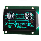 LCD Black Background White Letter, Alphanumeric Display, Va Display for Industrial Meter