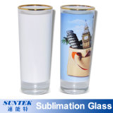 Various Sublimation Blank Beer Mug Shot Glass with Gold Rim