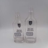 0.5/0.7L Square Vodka, Distilled Spirits Glass Container, Tequila Glass Bottle
