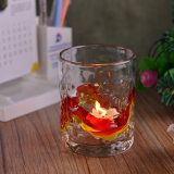 8oz Mouth Blown Glass Candle Holder