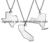 Personalized Jewelry Map Country State Pendant