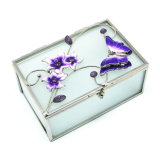 Wholesale Custom Logo Cheap Glass Jewelry Box/Ring Box/Necklace Box (Hx-7250)