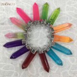 Assorted Mixed Crystal Pillar Gemstone Necklaces Charms Pendants