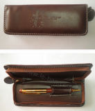 Promotional Metal Ball Pen with PU Leather Box (LT-C337)