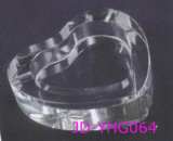 New Design Heart Shaped Clear Crystal Ashtray, Glass Smoking Set (JD-YG-007)