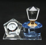 Crystal Perfume Bottle for Office Decoartion with Clock (JD-XSP-208)