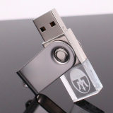 Customized Crystal USB 2.0/USB 3.0 USB Stick with 3D Logo