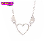 Fashion Heart Pendent with Rhinestone Crystals Necklace for Wholesale