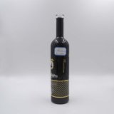 Customized Refillable Cylindrical Black Vodka 450ml Glass Bottles