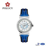 New Design Watch Swiss Quartz Movement Genuine Leather Strap Lady Watch