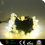 Rubber Cable Christmas String Light with Crystal Shape Light