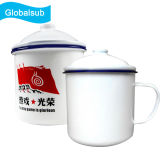 Blank Personalized Enamel Mugs for Customized Sublimation Photo