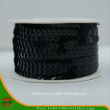 High Quality 5mm Long Chain Black Sequin (HASL50002)