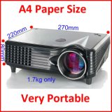 RoHS Mini Home Theatre 1500 Lumens LCD LED Projector