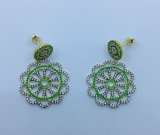 Beautiful 925 Sterling Silver Clip Earring with CZ