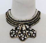 Lady Fashion Charm Crystal Costume Jewelry Pendant Necklace (JE0167)
