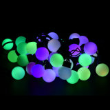 3cm 50PCS Bubble Ball Powered LED Christmas String Light Colorful Waterproof Lamp for Holiday Festival Party Wedding Garden Decoration