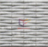 White Marble Bamboo Shape Mosaic Tile (CFS916)