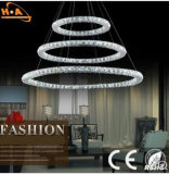 500*900mm Modern Style Round Silver White Crystal Lamp