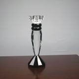 Clear Crystal Glass candle Holder