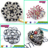 Latest China Fashion Wholesale Crystal Brooch Pin for Wedding Invitation