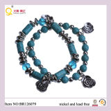 Latest Design Two Row Turquoise Pendant Bracelet, Mother's Day Gift