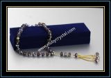 33 PCS Machine Cut Purple Islamic Bead Rosaries (k1)
