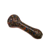 Factory Price Unique Color Glass Hand Pipe for Smoking (ES-HP-021)