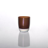Pearl Color Painted Glass Candle Holder