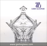 8'' New Style Glass Candy Pot (GB1832ljx)